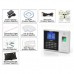 Fingerprint Time Attendance System - 2.8 Inch Monitor, 10 RFID Cards, LAN Port, Door Access Control