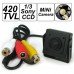 1/3 Sony CCD Spy Pinhole Camera Support Video Output with Audio